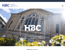 Tablet Screenshot of herefordbaptist.org.uk